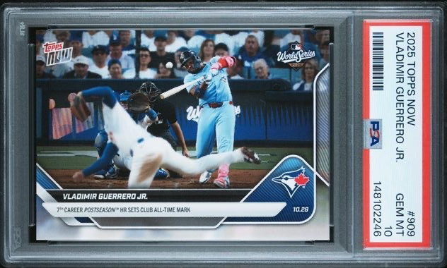 SHOHEI OHTANI v VLADIMIR GUERRERO JR * PSA 10 * 2025 TOPPS NOW WORLD SERIES #909 view 4