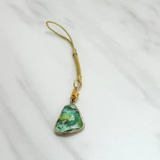 Ancient Treasure Silver Coin Roman Glass Strap