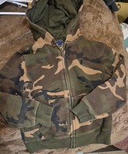 Polo Ralph Lauren Hoodie Boys Size 6 Camo Full Lined Zip Sweatshirt