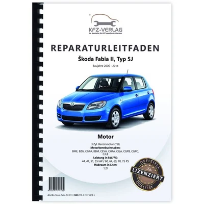 SKODA Fabia Typ 5J 2006-2014 3-Zyl. 1,2l Benzinmotor 60-75 PS Werkstatthandbuch - Bild 1 von 4