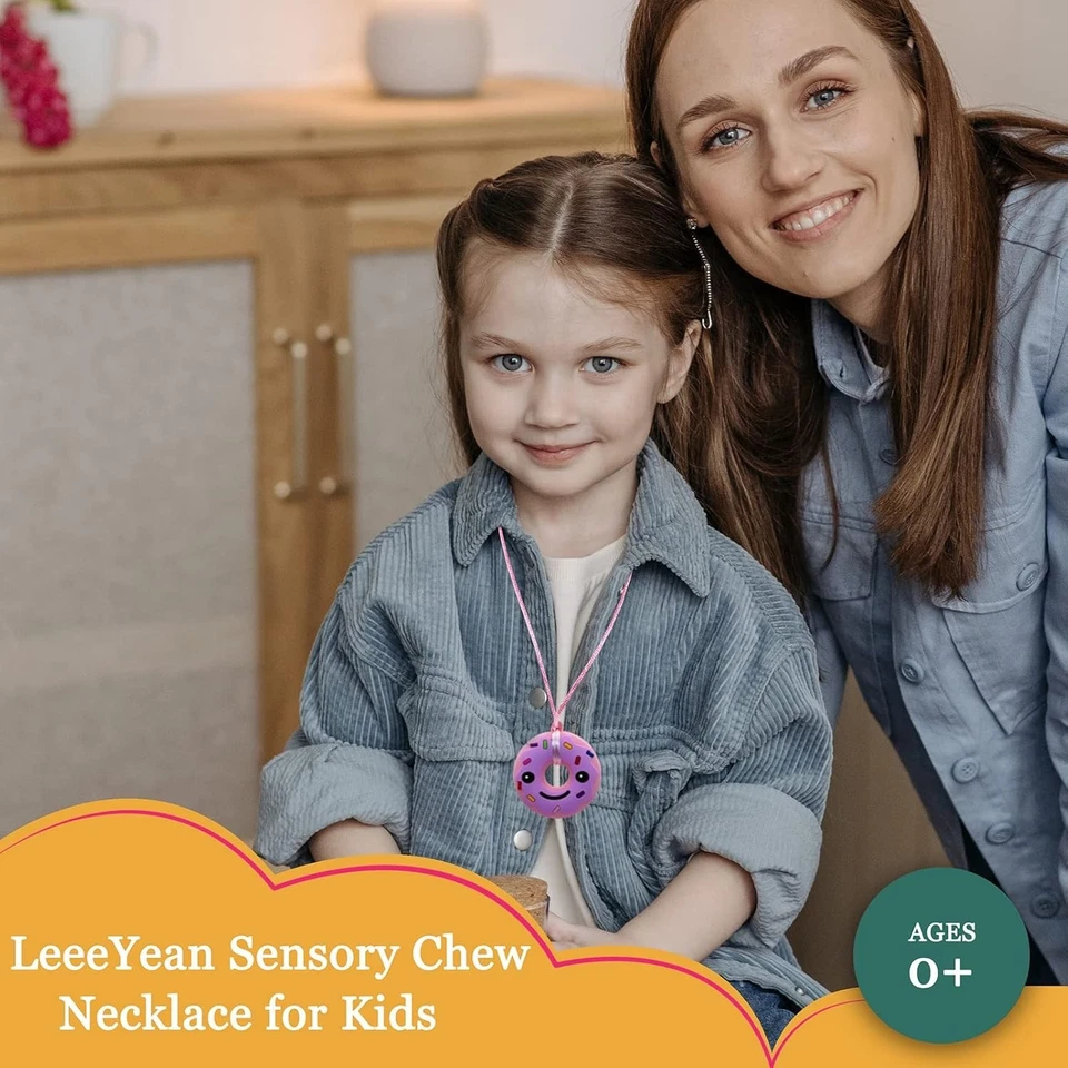 Collares masticables para niños sensoriales,6 collares masticables Collar mast.. - Image 4 of 4