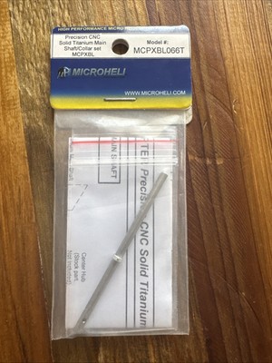 Microheli Precision CNC Solid Titanium Main Shaft/Collar Set - MCPXBL066t