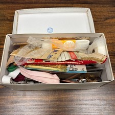 Vintage Sewing Notions Lot Singer Dritz Needles Zippers Iron On Patches Tracing