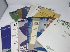 Vintage Piano Sheet Music Lot 16pc Church Religion Religious Mass Christian Song