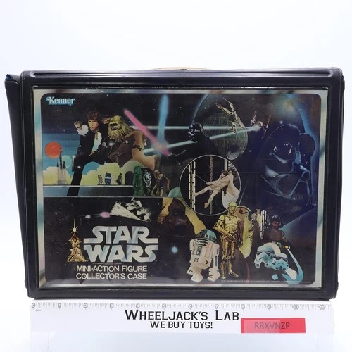 Star Wars Vinyl Collector's Case W/Insert & STICKERS 1977 Kenner Carry Case