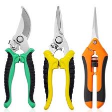 Garden Pruning Shears 3 Pack Gardening Shears Garden Scissors Stainless Steel...