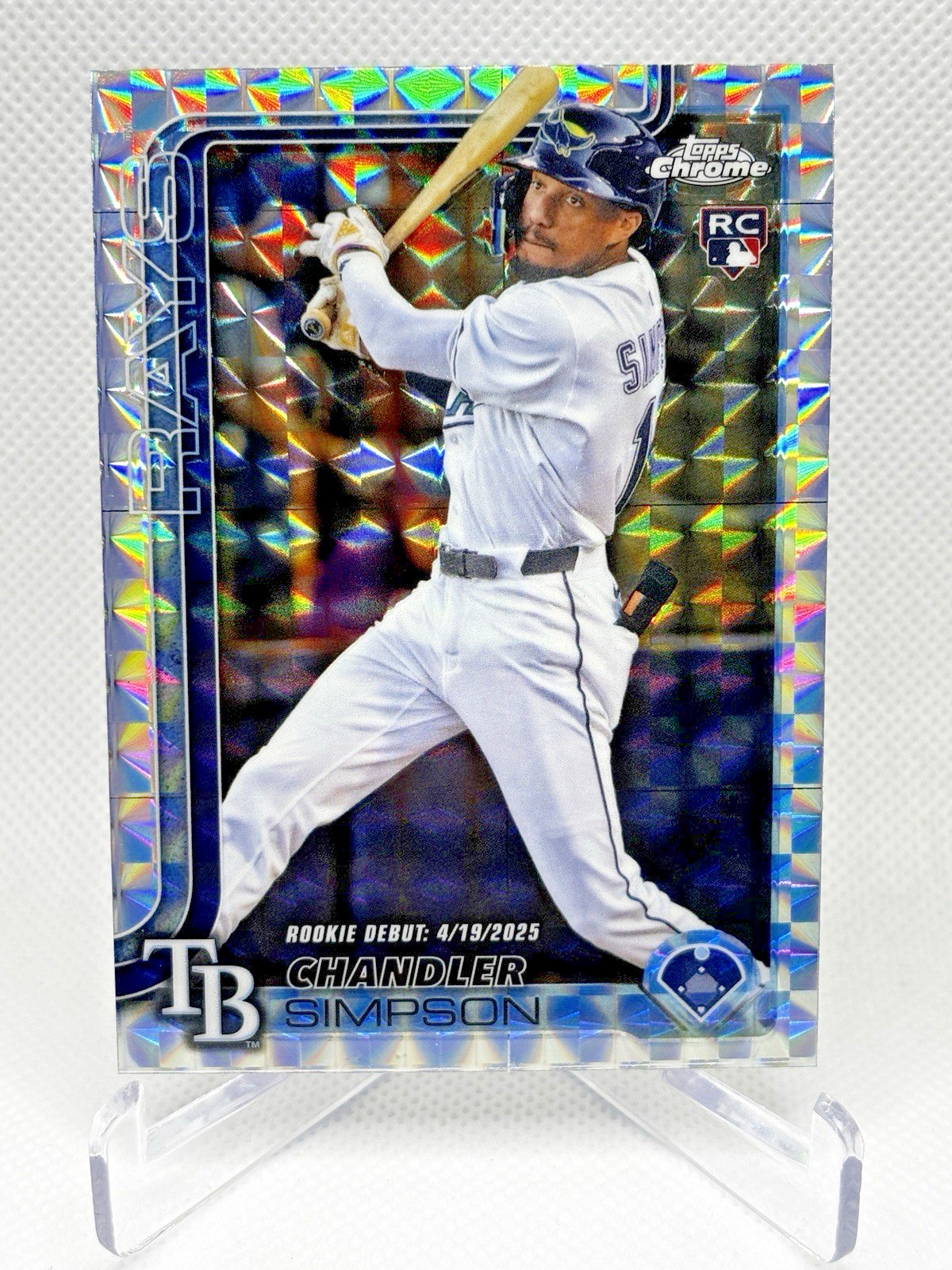 2025 Topps Chrome Update Series - Rookie Debut Chandler Simpson #USC17 Geometric