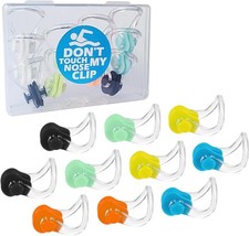 10Pcs Colorful Swimming Nose Clips Comfortable Plugs for Kids Adults