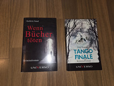 2 geniale krimi s "tango finale" + "wenn bücher töten"  beide neuwertig