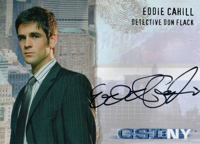 CSI New York - NY A3 Eddie Cahill als Detective Don Flack Autogrammkarte