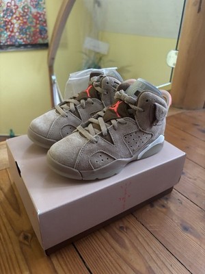 Nike Air Jordan 6 Retro Travis Scott British Khaki (PS) US 11 C EU 28