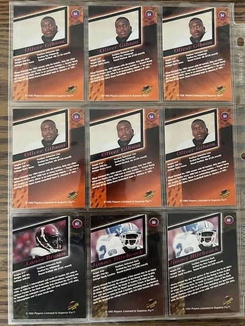 1995 Jimmy Hitchcock Superior Pix 95 Draft Authentic Signature 2627/6500 - Image 2 of 2