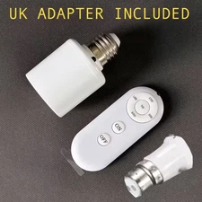 E27 Support de lampe de commutateur de minuterie intelligent avec télécommande sans fil UK Adaptateur