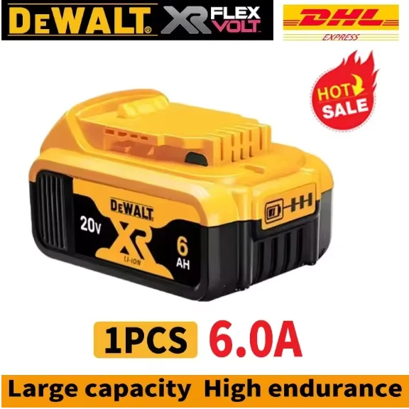 2 PCS Genuine Dewalt 18V 20V Max 6.0Ah Lithium original Battery EXPRESS POSTAGE - image 2 of 4