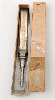 Industrial Thermometer 0 200°F 1/2  NPT Thermowell Type Made USA NOS