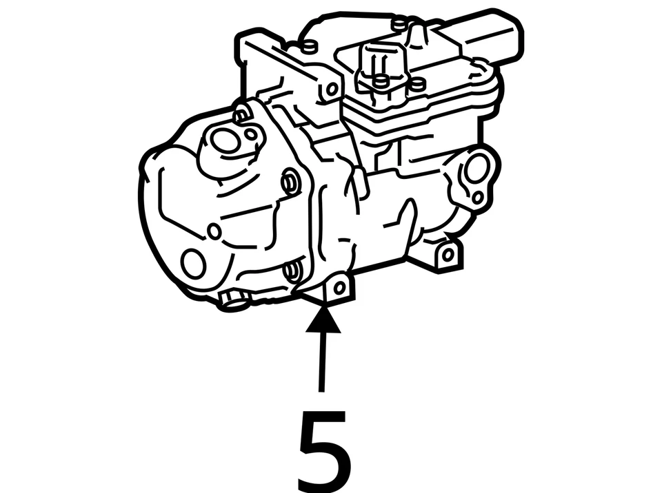 Toyota Prius 2012-2015 aire acondicionado aire acondicionado compresor de aire acondicionado fabricante original MTQQG Foto 4 de 4
