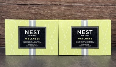 Nest Wellness Scent Stick Lime Zest & Matcha Bundle Lot Of 2