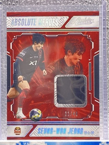 Seung-Won Jeong 2025 Panini Absolute K League Soccer Absolute Heroes Patch /49