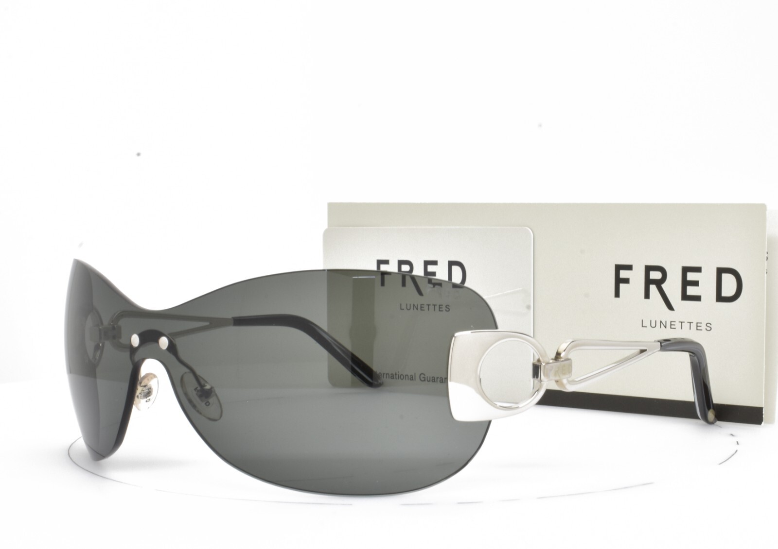 Женские солнцезащитные очки FRED Lunettes Oversize Shield серебристо-серые SUCCESS F2 102