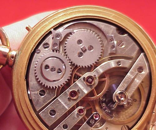 VINTAGE 49MM WOLFSZAHN AUFZUG KALENDER TASCHENUHR SWISS HOCHWERTIG LÄUFT - Bild 14 von 18