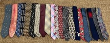 Lot of 21 VTG 1960s-70s-80s-90s Ties Neckties Color  Width Variety Retro MCM