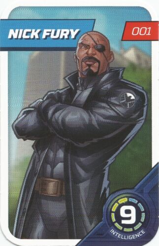 LECLERC 2023 GAME CARD. MARVEL. CHALLENGE TES HEROES. NICK FURY #001 - Picture 1 of 2