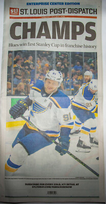 St. Louis Blues 2019 Stanley Cup * Enterprise Center Edition Post-Dispatch