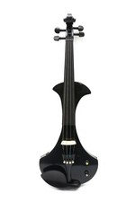 Yinfente Black Electric Violin 4/4 Sweet Sound Free Case Bow Ebony fittings