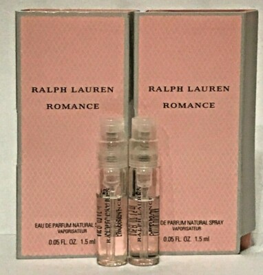 2 Ralph Lauren Romance Women Perfume Spray Sample 1.5 ml each | eBay
