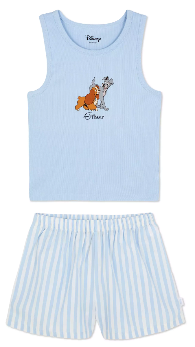Blue Pyjamas Disney Primark Ladies Pyjamas DISNEY LADY THE TRAMP