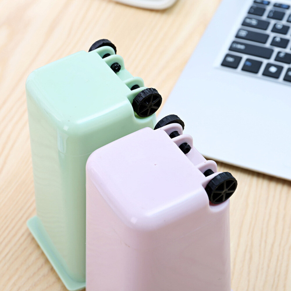 2 Pieces Desktop Trash Can Pen Holder Waste Bin Garbage Mini Office - View #11