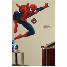 MARVEL Spiderman Peel  Stick Mural 17 WALL DECALS RMK1796GM New