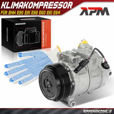 Klimakompressor 6SBH14C 2-polig für BMW E90 E91 E92 E60 E61 E84 E82 E88 E81