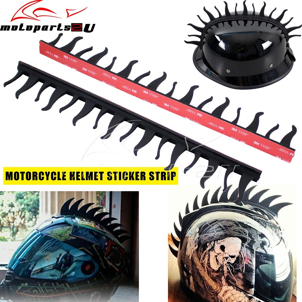 custom motorcycle helmets mohawk Helmet - Pink And White These motorcycle helmet mohawks are made from real monster skin PC RACING Crete Of Helmet