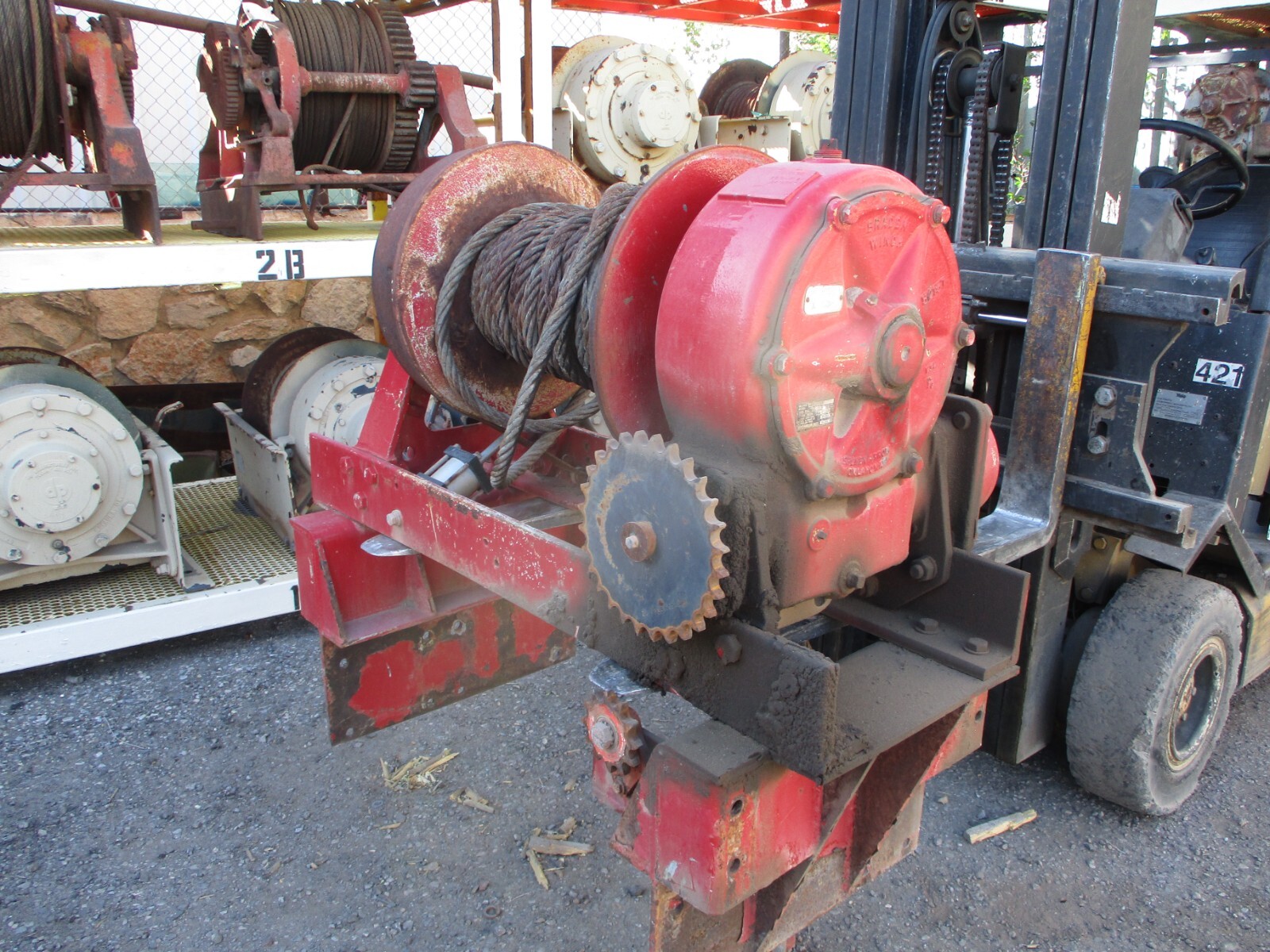 BRADEN mechanical Winch Model AMS2018B Capacity 45,000 lb eBay