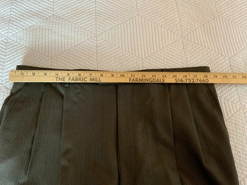 Herren Jones New York Braun Plissee Front Hose Wolle 3 Knopf Anzug 44L 38W - Bild 11 von 15