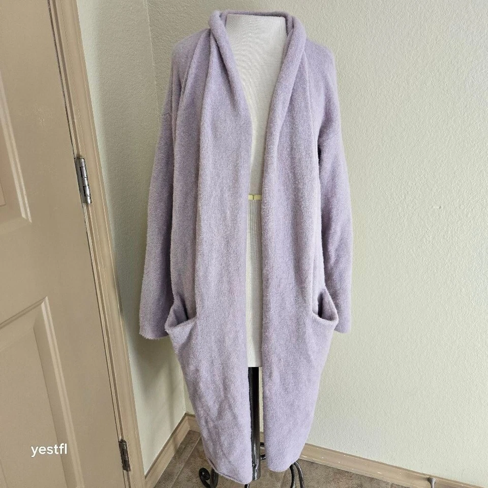 Cárdigan suéter Anthropologie XL púrpura para dormir en la nieve Foto 3 de 4