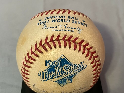 Dan Gladden Minnesota Twins Firmado a Mano Oficial 1991 Serie Mundial Béisbol Certificado de Autenticidad - Imagen 3 de 5