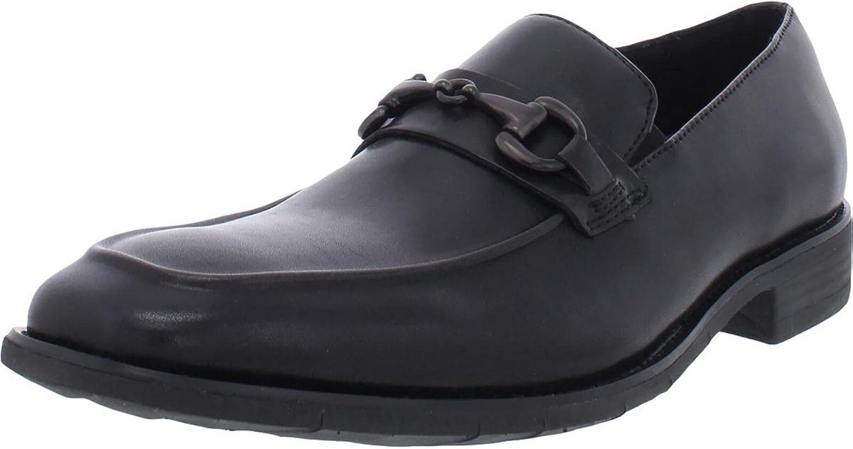Kenneth Cole REACTION Relay Flex Bit Loafer Men Shoe Size Black
