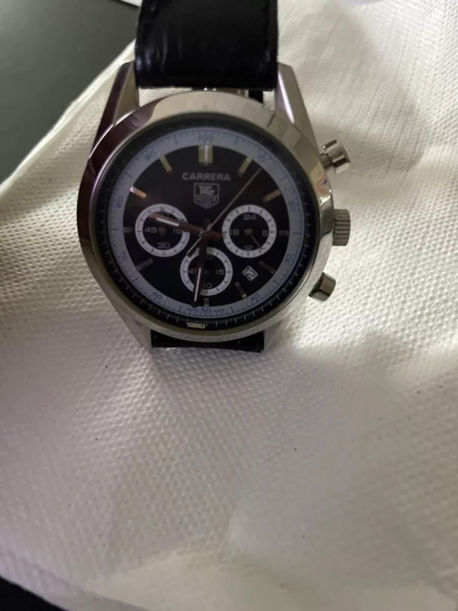 TAG Heuer Carrera Men s Black Watch CV2113 0 eBay