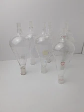 Pyrex, Kontes, Kimax 500ml Glass Separatory Funnel Lot Of 7