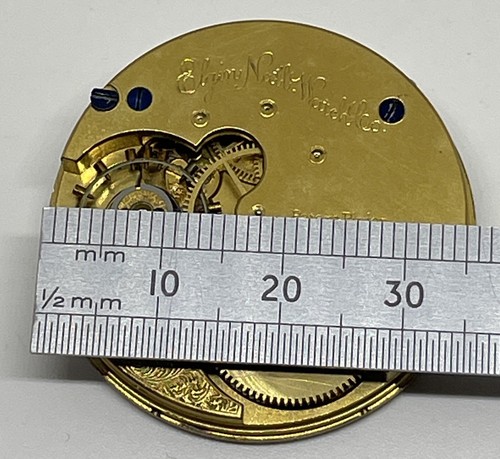ELGIN POCKET WATCH MOVEMENT 8s 1882 7 Jewels Runs - Picture 12 of 17