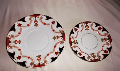 Vintage Clifton China TOPAS Brotteller & Beilagenteller.