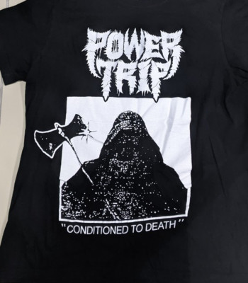 Power Trip band black Unisex tee All sizes S to 45Xl T-shirt 86
