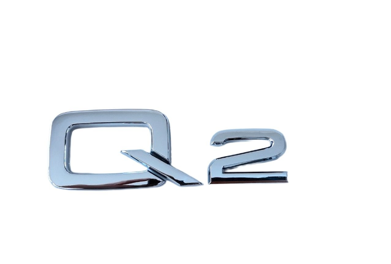 CHROME FIT AUDI Q2 REAR TRUNK EMBLEM BADGE NAMEPLATE DECAL LETTER NUMBER NEW