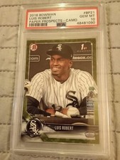 2018 Bowman Paper Prospects CAMO Luis Robert #BP21 Graded PSA 10 Rookie Baseball