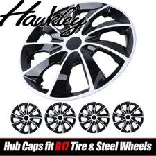 Set Of 4 17" Wheel Covers Snap On Hubcaps Full Hub Caps fit R17 Tire & Steel Rim