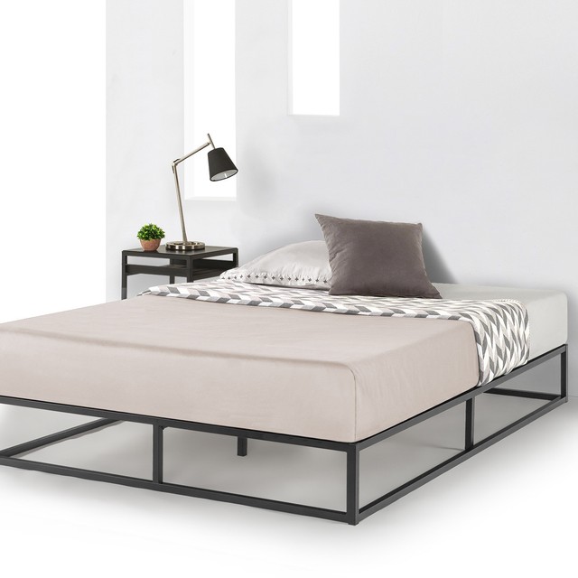 14 Metal Platform Bed Steel Slat Support Underbed Storage Queen Twin Dorm Full Beds Bed Frames Home Garden Worldenergy Ae