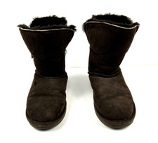 BearPaw - Abigail Women  s Brown Suede with Sheepskin Wool Lining / Size 7