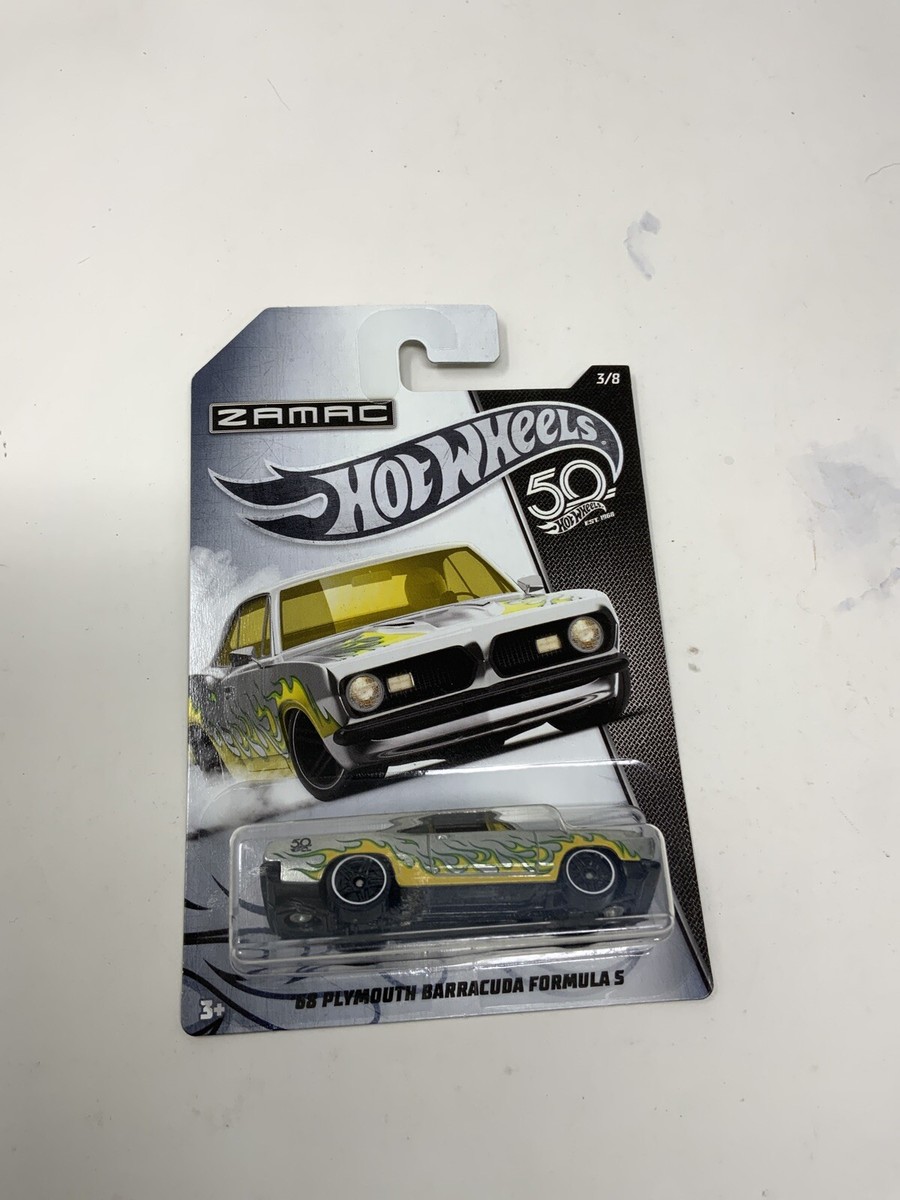2018 - Hot Wheels NIP '68 Plymouth Barracuda Formula 5 ZAMAC